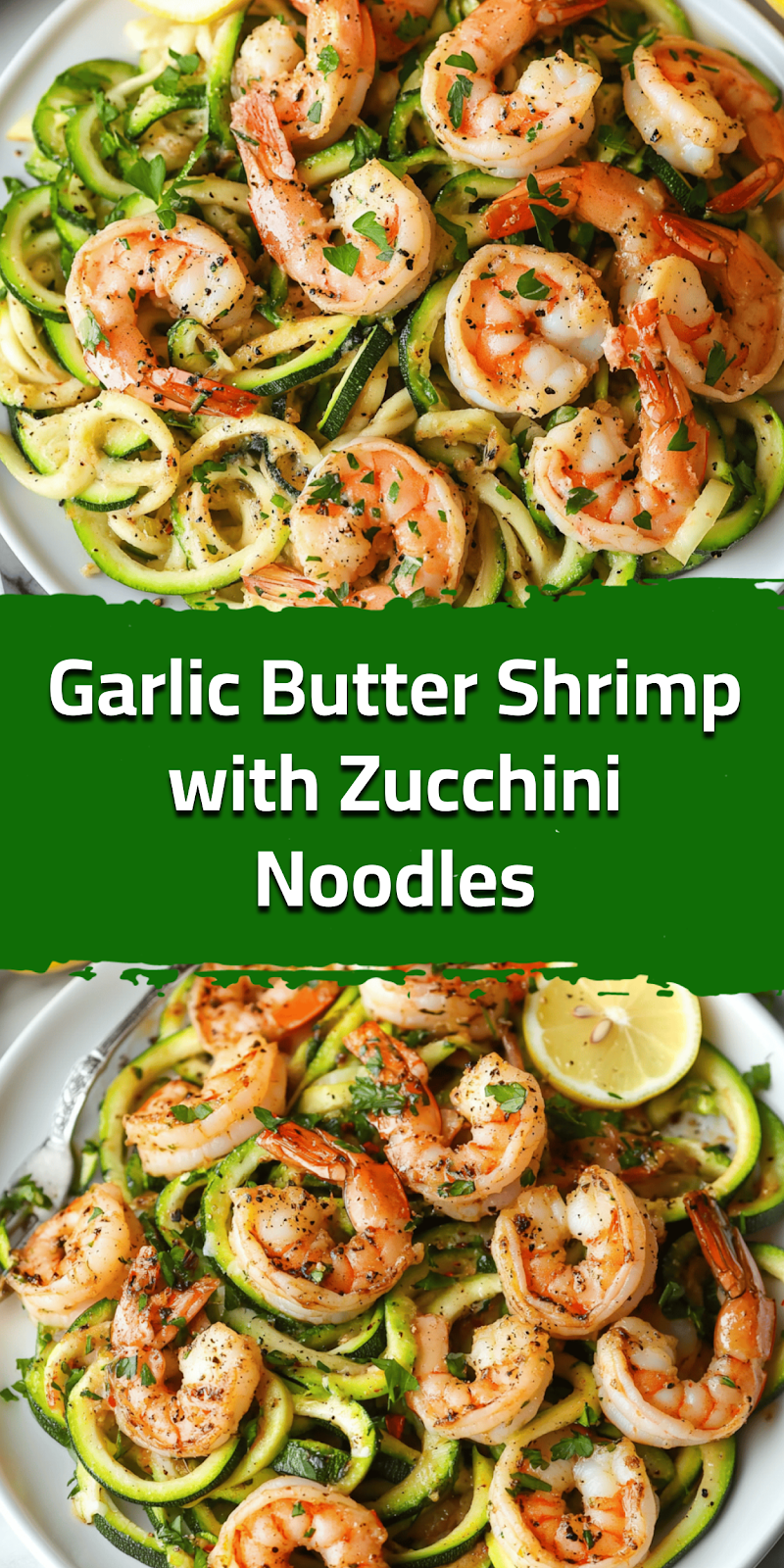 Garlic Butter Shrimp with Zucchini Noodles