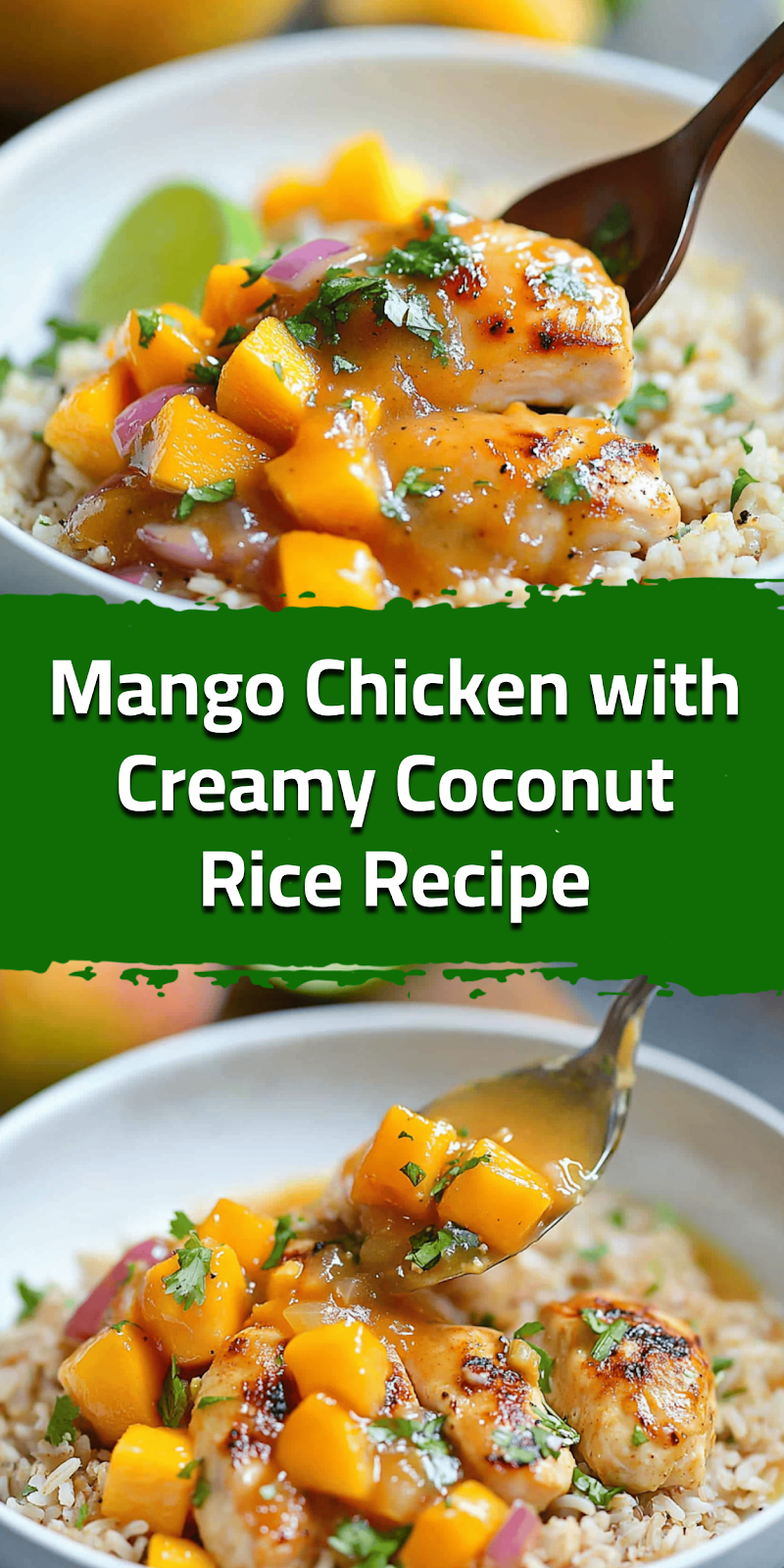 Mango Chicken with Creamy Coconut Rice Recipe