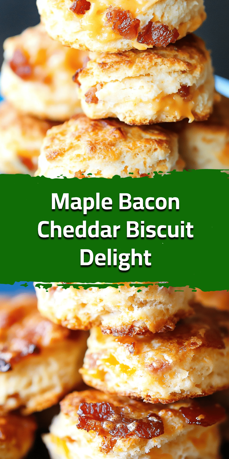 Maple Bacon Cheddar Biscuit Delight