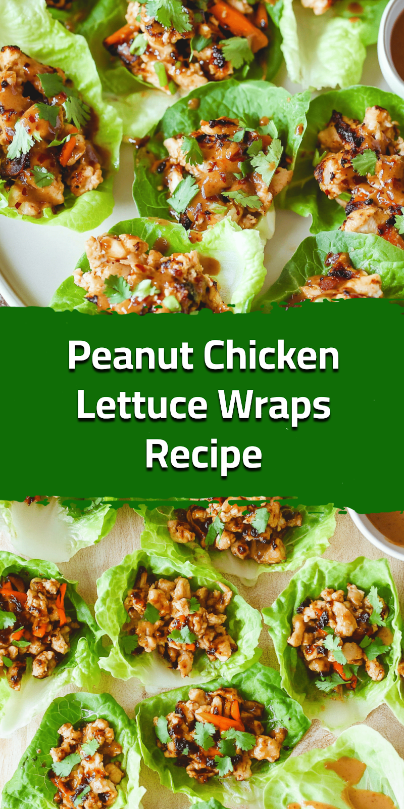 Peanut Chicken Lettuce Wraps Recipe