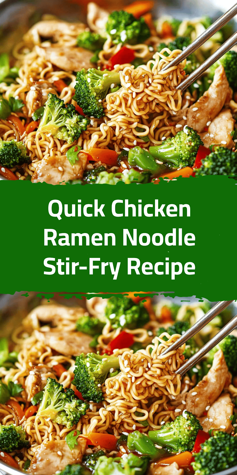 Quick Chicken Ramen Noodle Stir-Fry Recipe