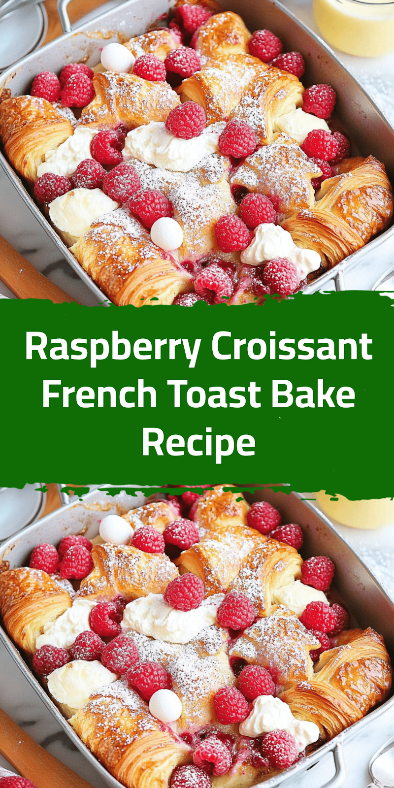 Raspberry Croissant French Toast Bake Recipe