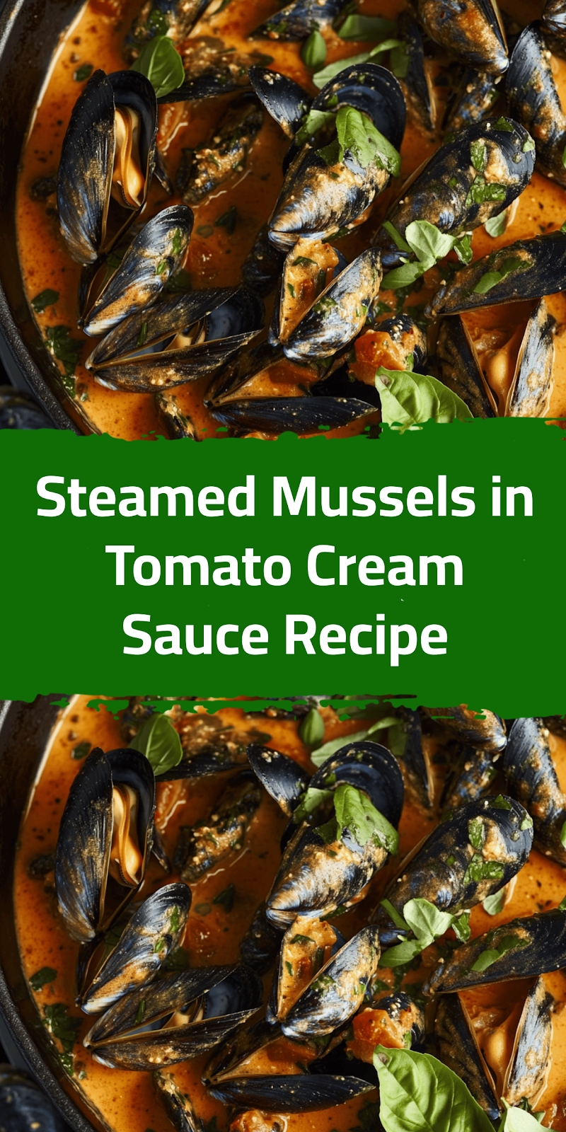 Steamed Mussels in Tomato Cream Sauce Recipe