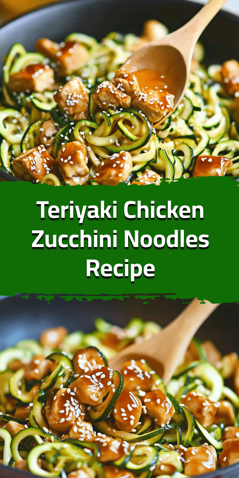 Teriyaki Chicken Zucchini Noodles Recipe