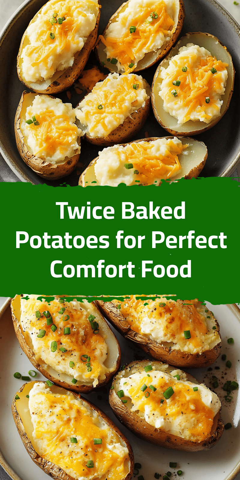 Twice Baked Potatoes for Perfect Comfort Food