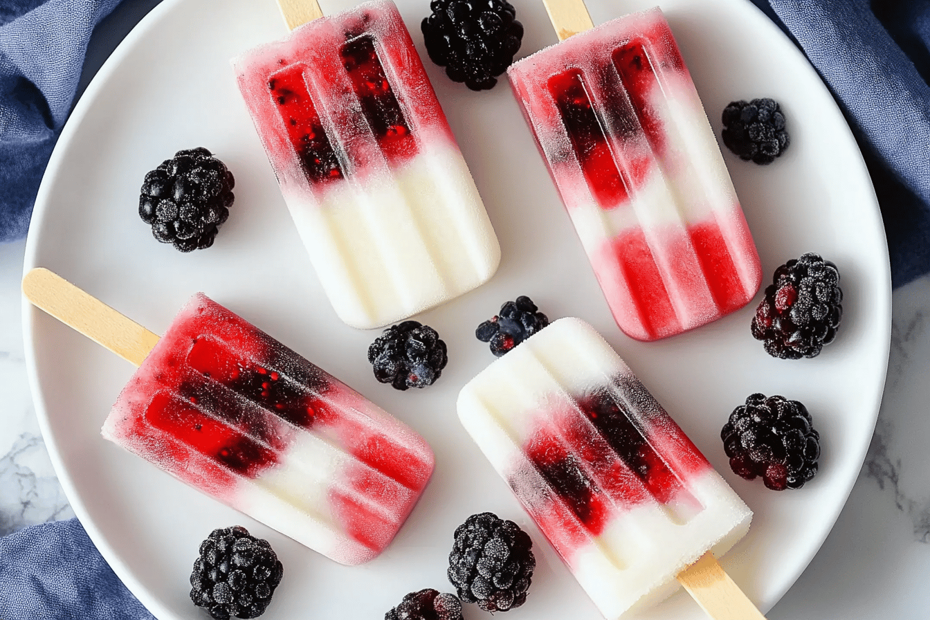 Berry Coconut Rocket Pops Recipe