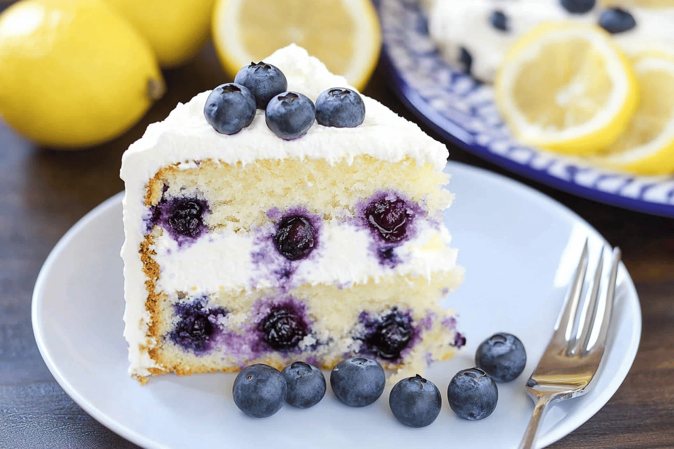 Blueberry Lemon Mascarpone Cake Recipe