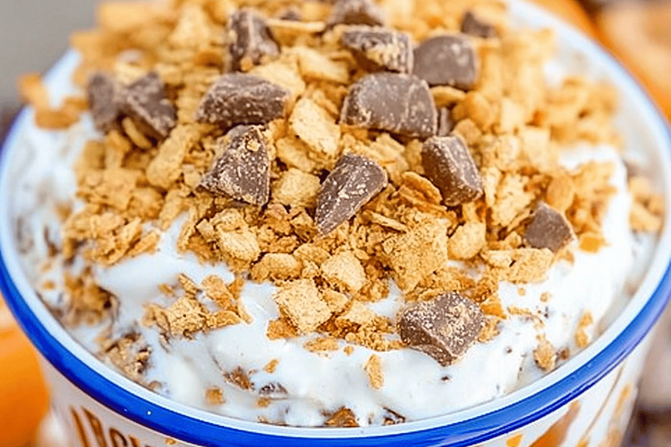 Butterfinger Dip Football Friday Recipe