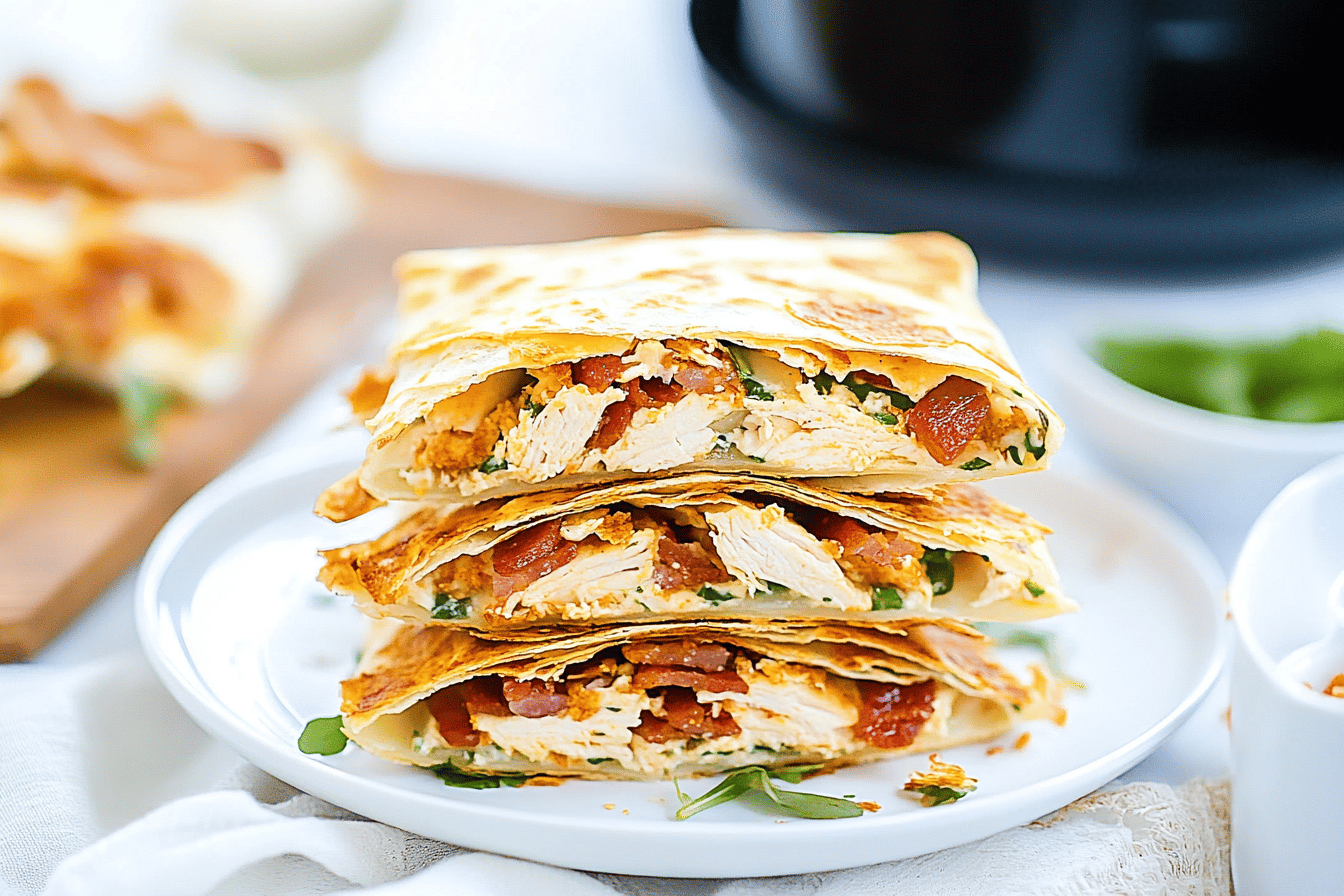 Chicken Bacon Ranch Crunchwrap Air Fryer Recipe