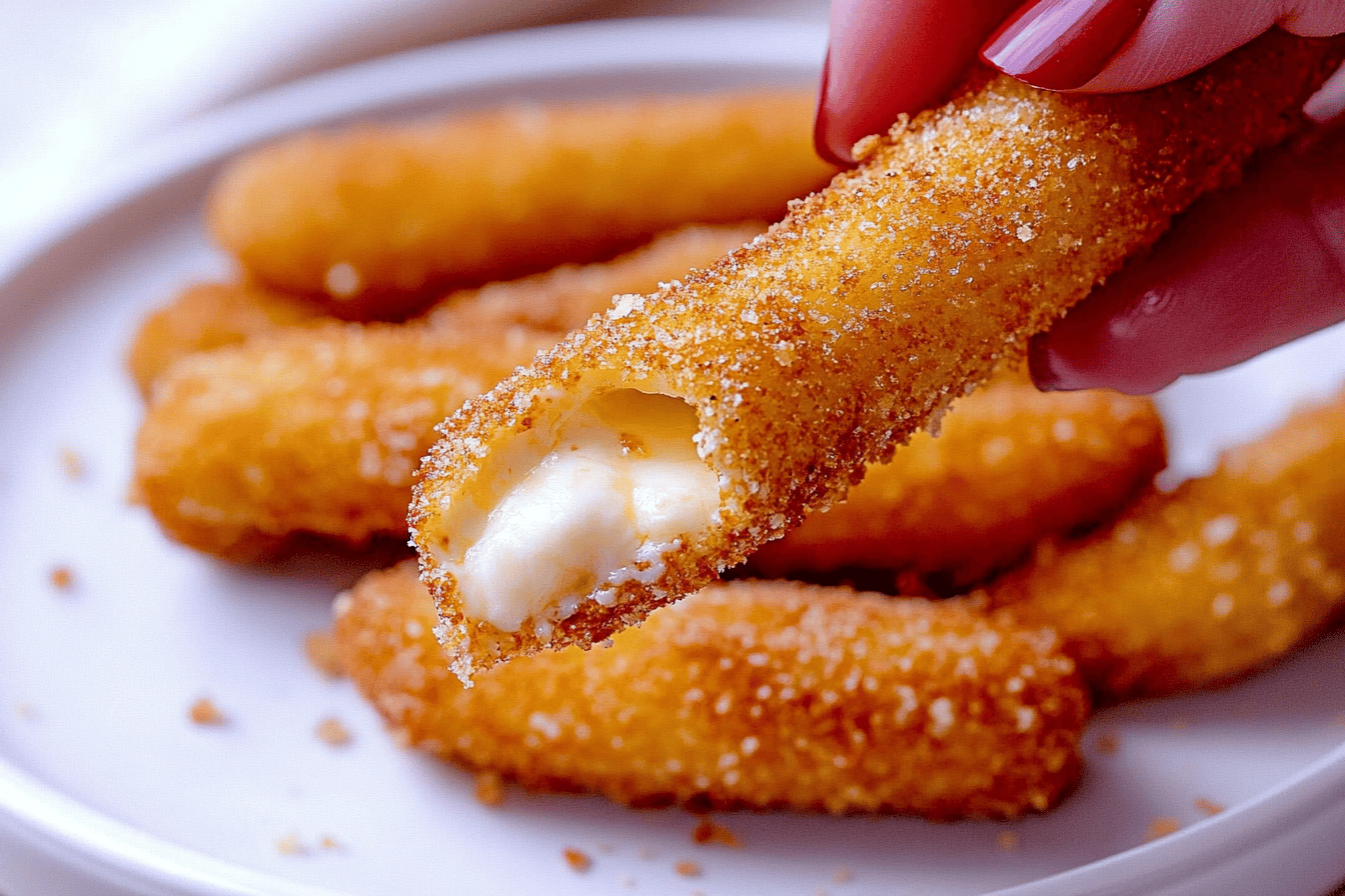 Crispy Air Fryer Mozzarella Sticks Recipe