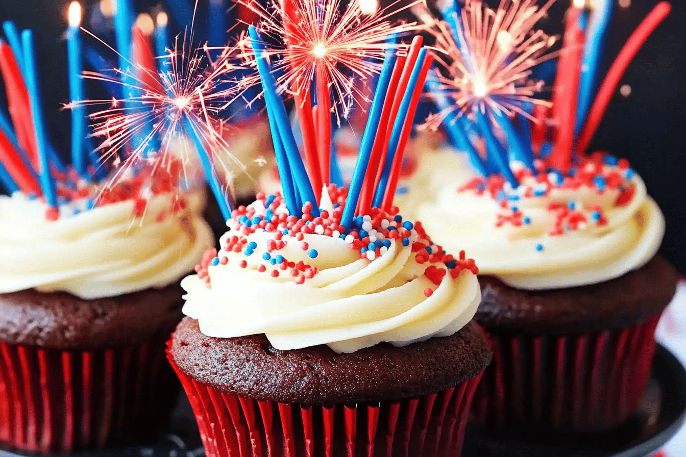 Fireworks Cupcakes Recipe for Celebrations