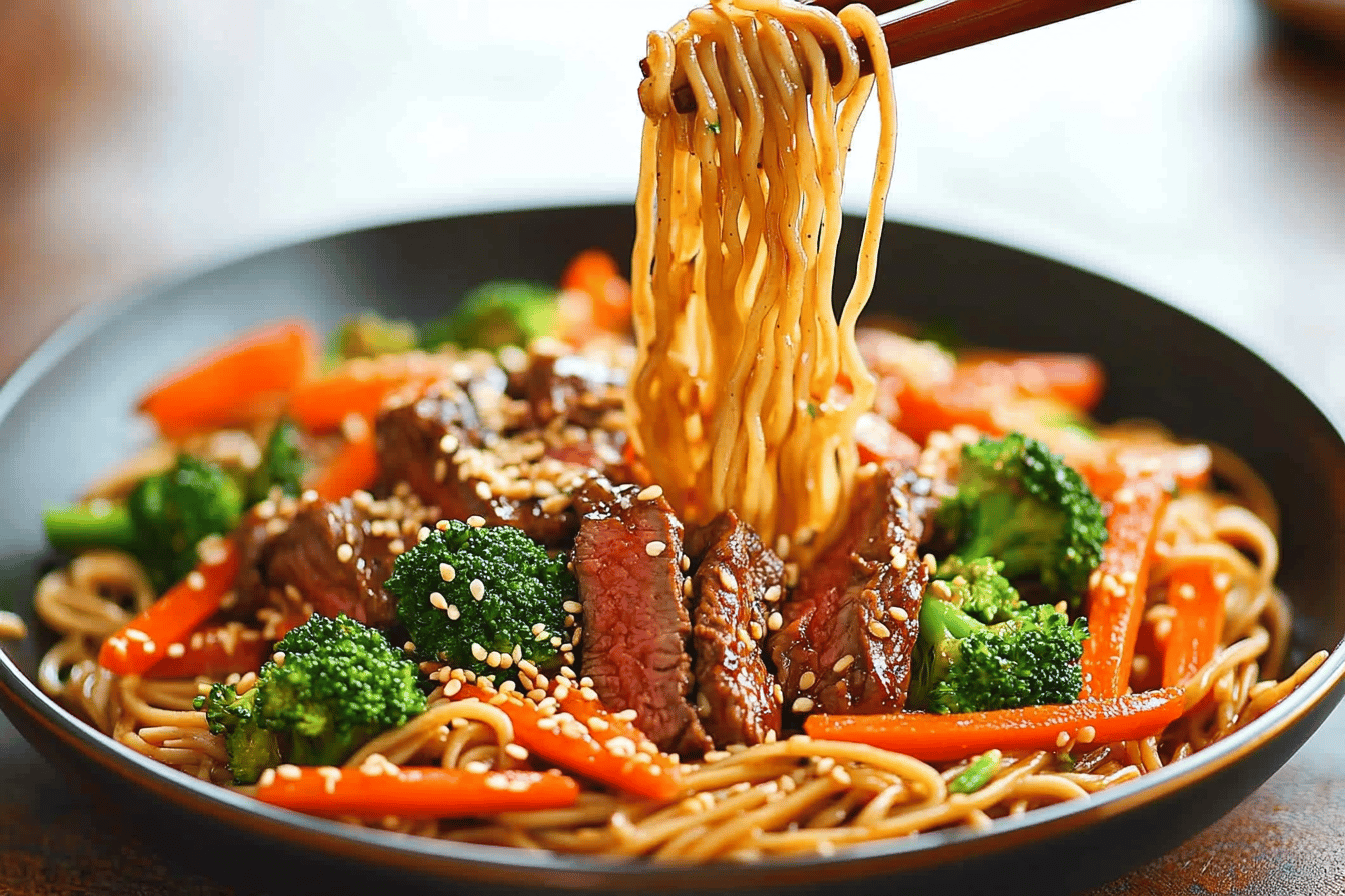 Garlic Sesame Noodles Recipe Delight
