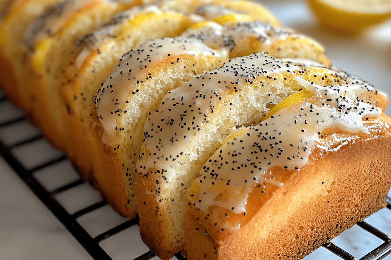 Lemon Poppy Seed Pull Apart Bread