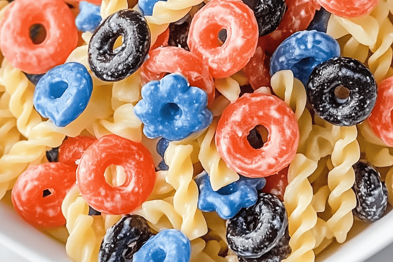 Red White and Blue Pasta Salad Recipe