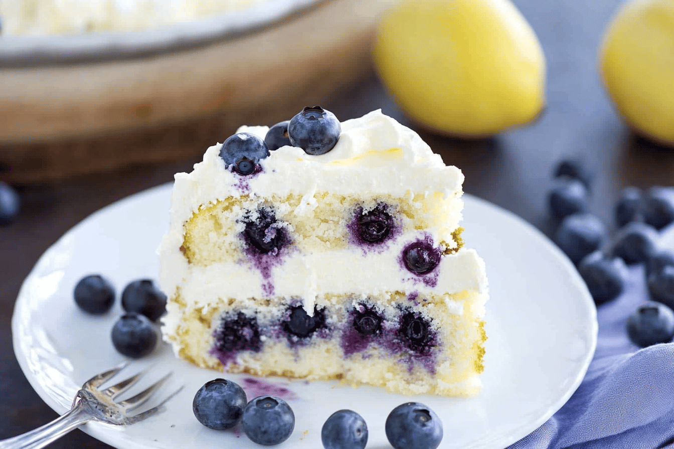 Blueberry Lemon Mascarpone Cake Recipe