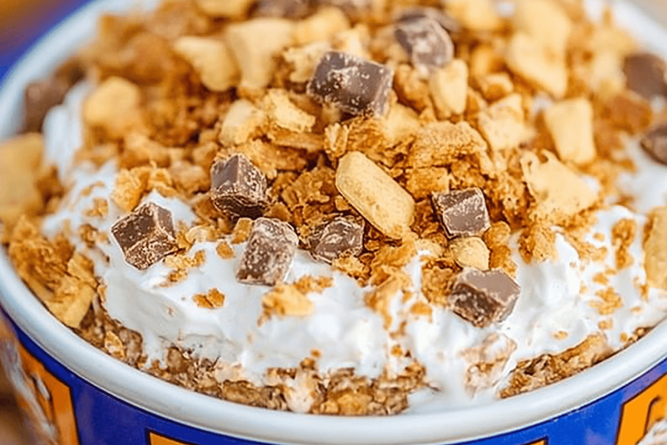 Butterfinger Dip Football Friday Recipe