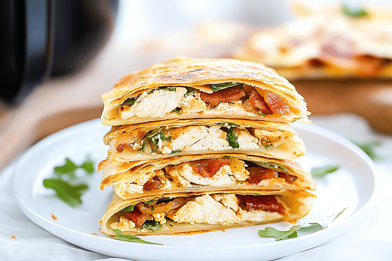 Chicken Bacon Ranch Crunchwrap Air Fryer Recipe