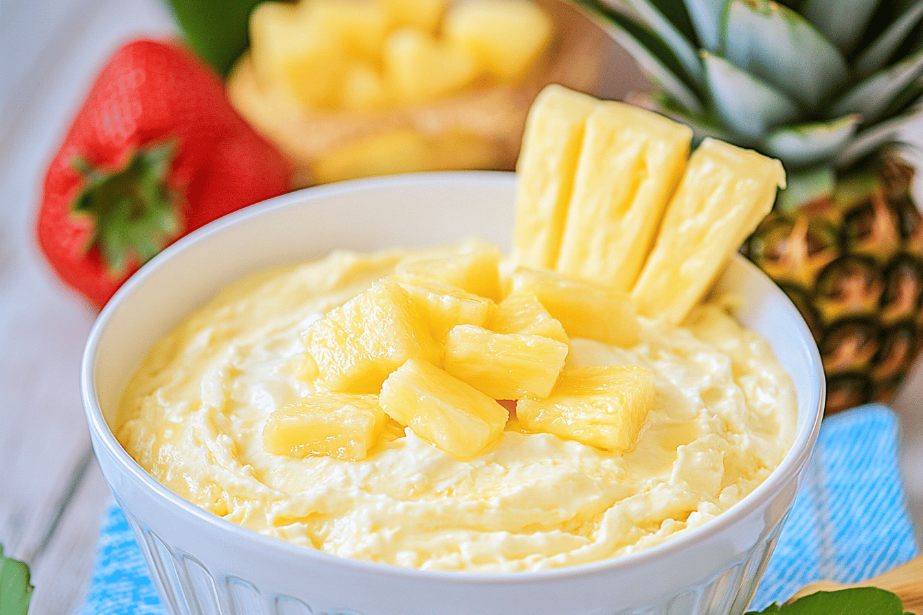 Cream Cheese Pineapple Dip with 5 Ingredients