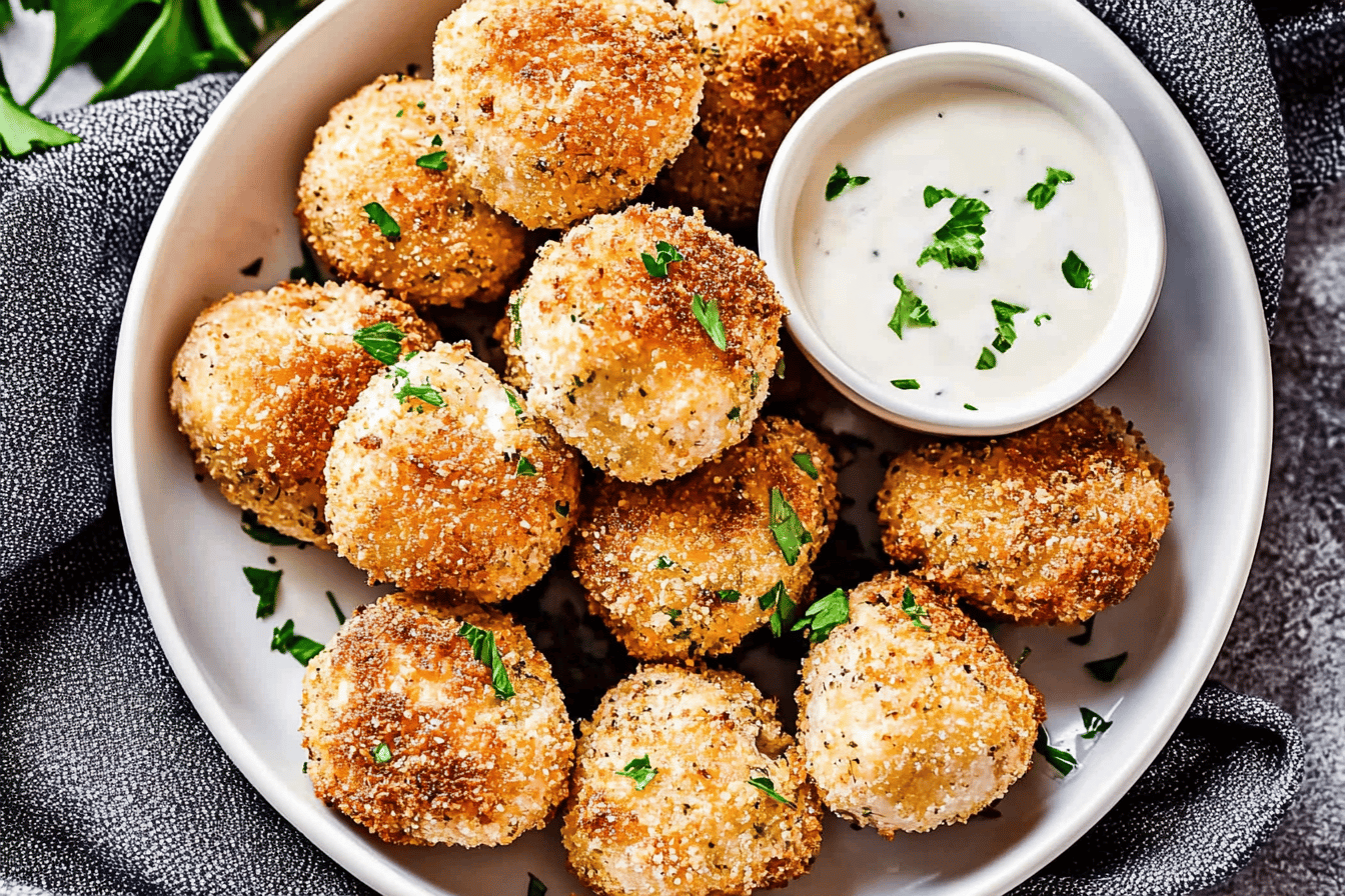 Crispy Air Fryer Mushrooms Recipe