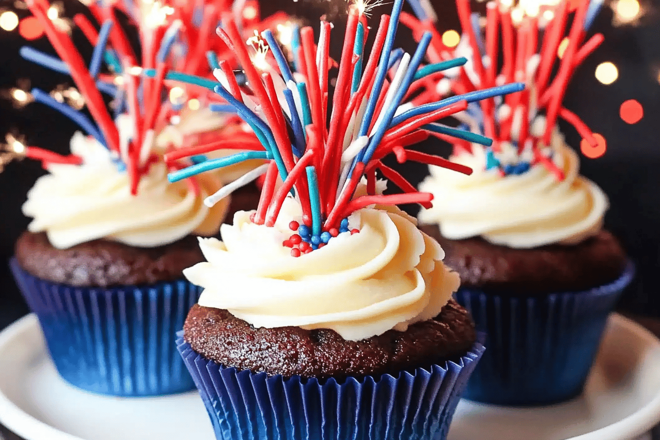 Fireworks Cupcakes Recipe for Celebrations