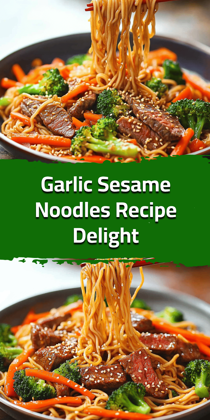 Garlic Sesame Noodles Recipe Delight