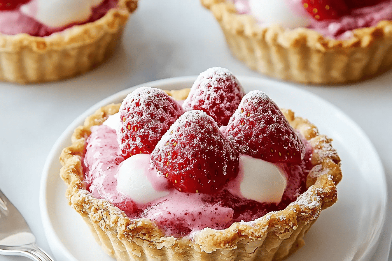 Mini Strawberry Ice Cream Pies Recipe