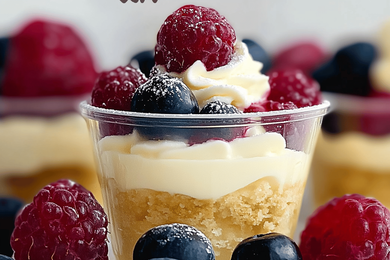 Mixed Berry Mini Trifles Recipe for Dessert Lovers