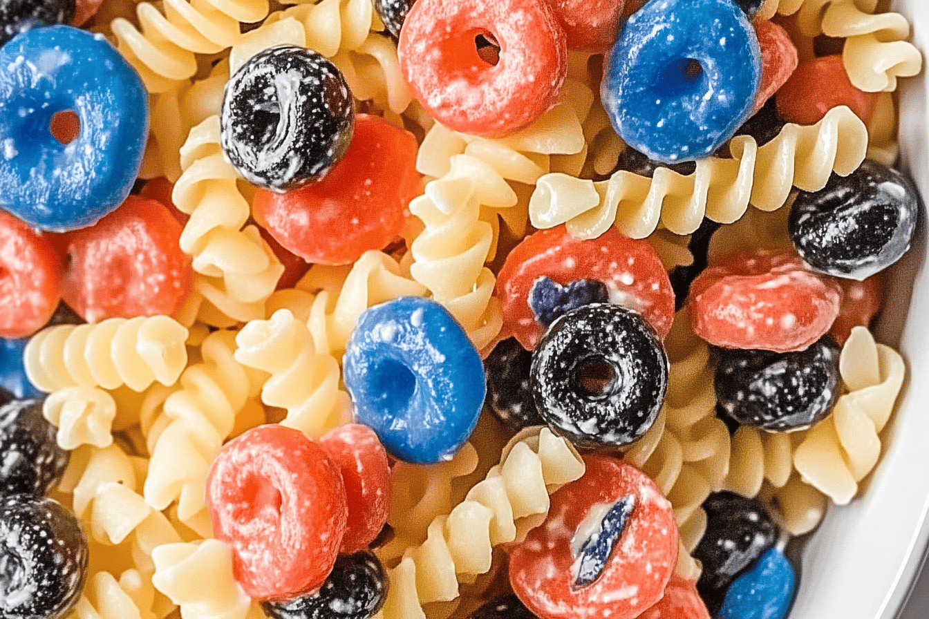 Red White and Blue Pasta Salad Recipe