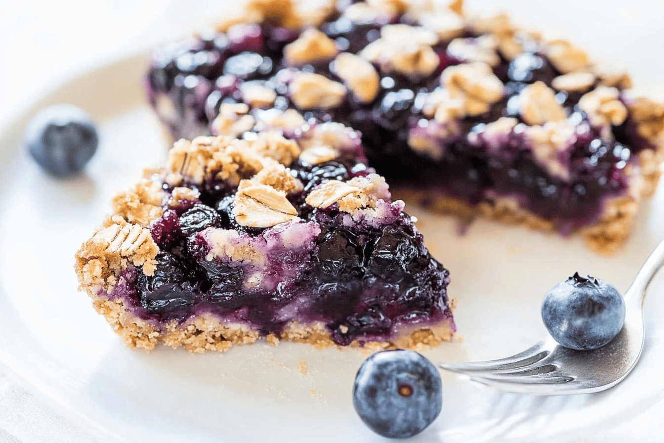 Blueberry Oatmeal Crumble Bars Recipe
