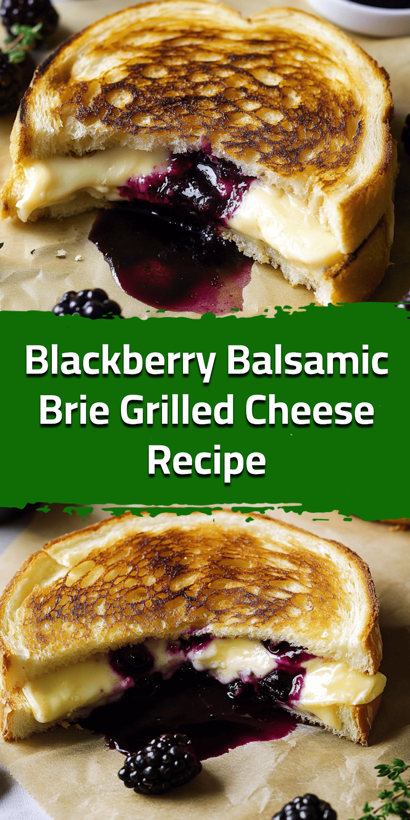 Blackberry Balsamic Brie Grilled Cheese Recipe