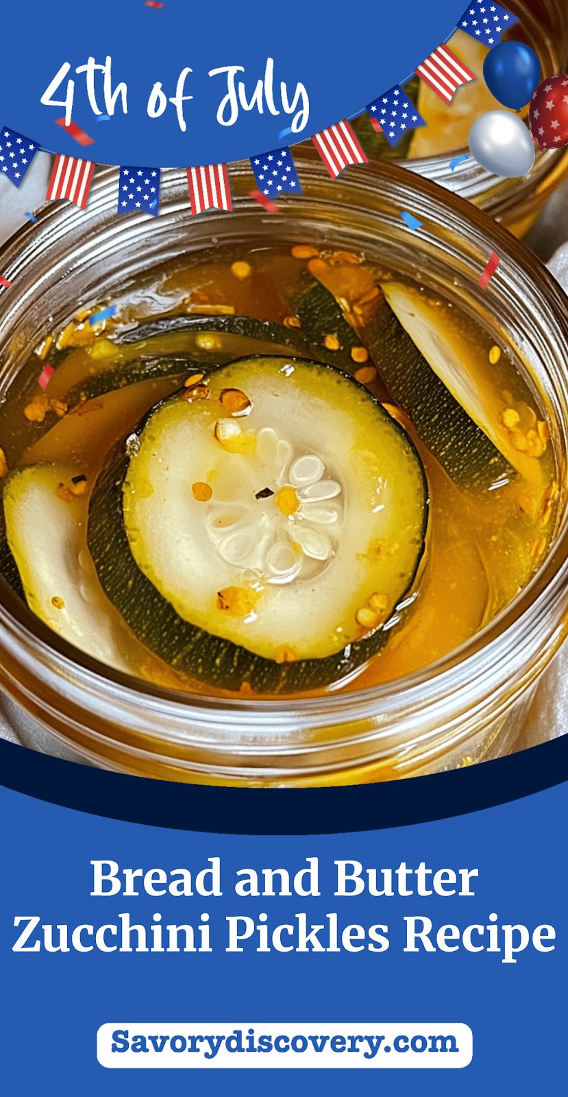 Bread and Butter Zucchini Pickles Recipe