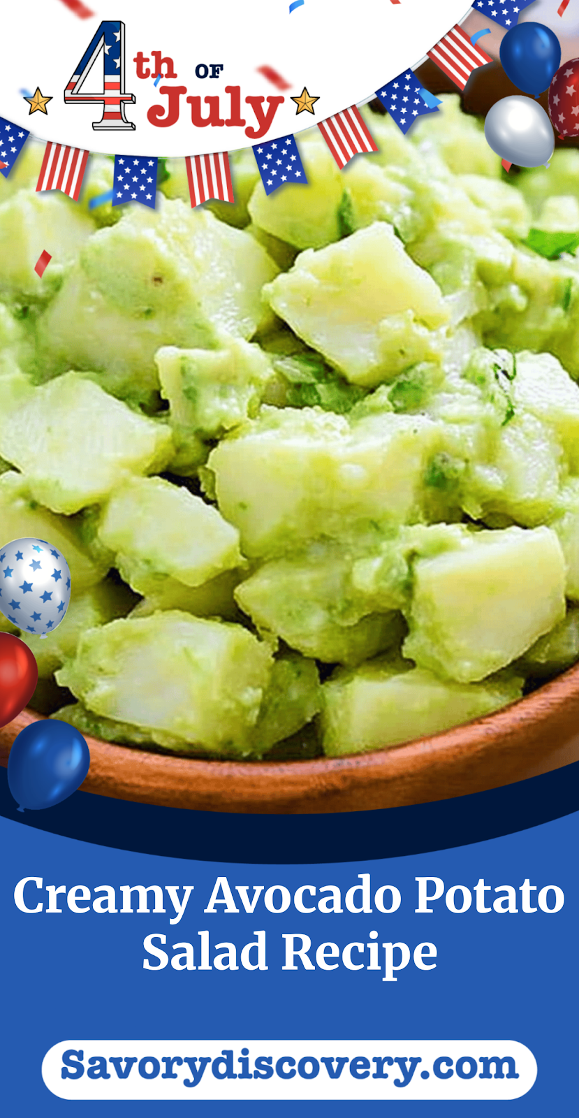 Creamy Avocado Potato Salad Recipe