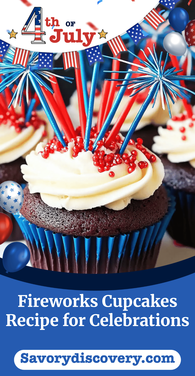 Fireworks Cupcakes Recipe for Celebrations