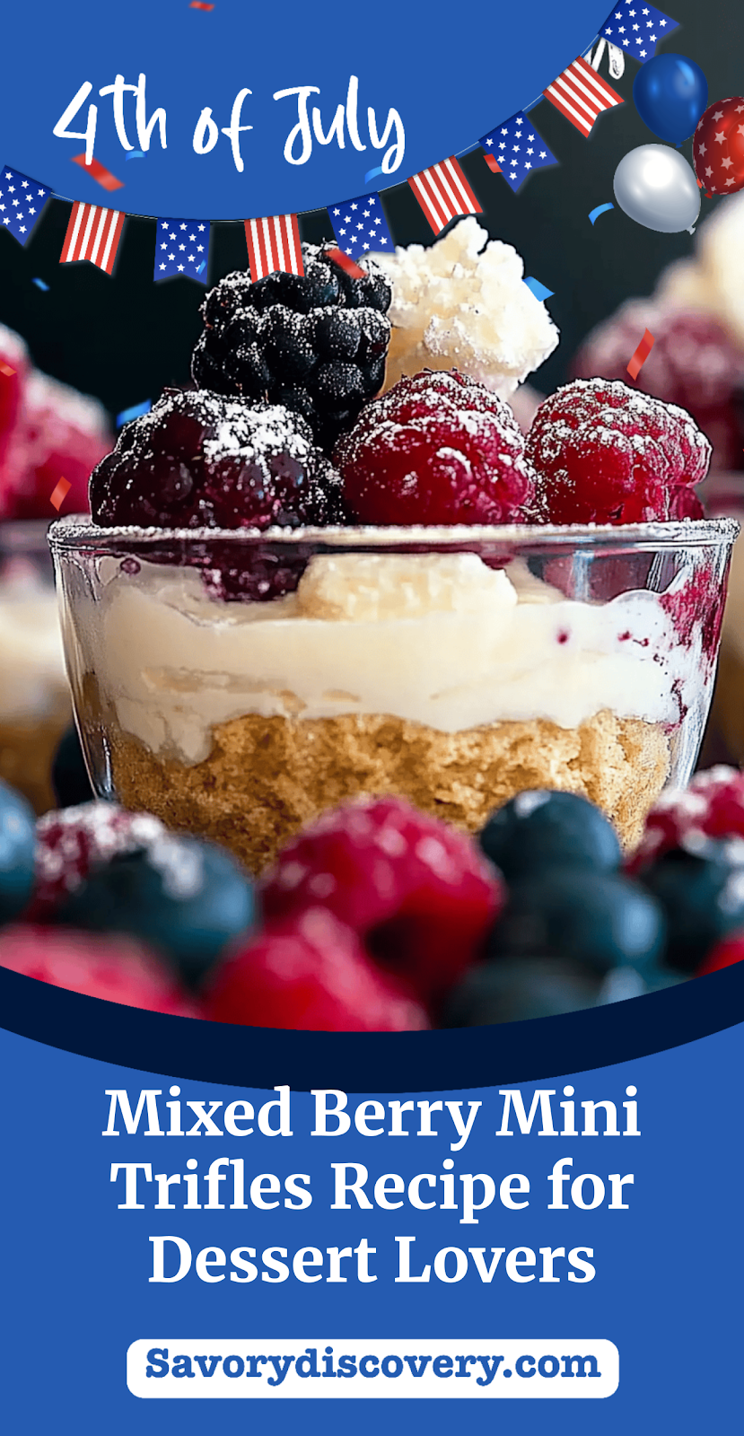Mixed Berry Mini Trifles Recipe for Dessert Lovers