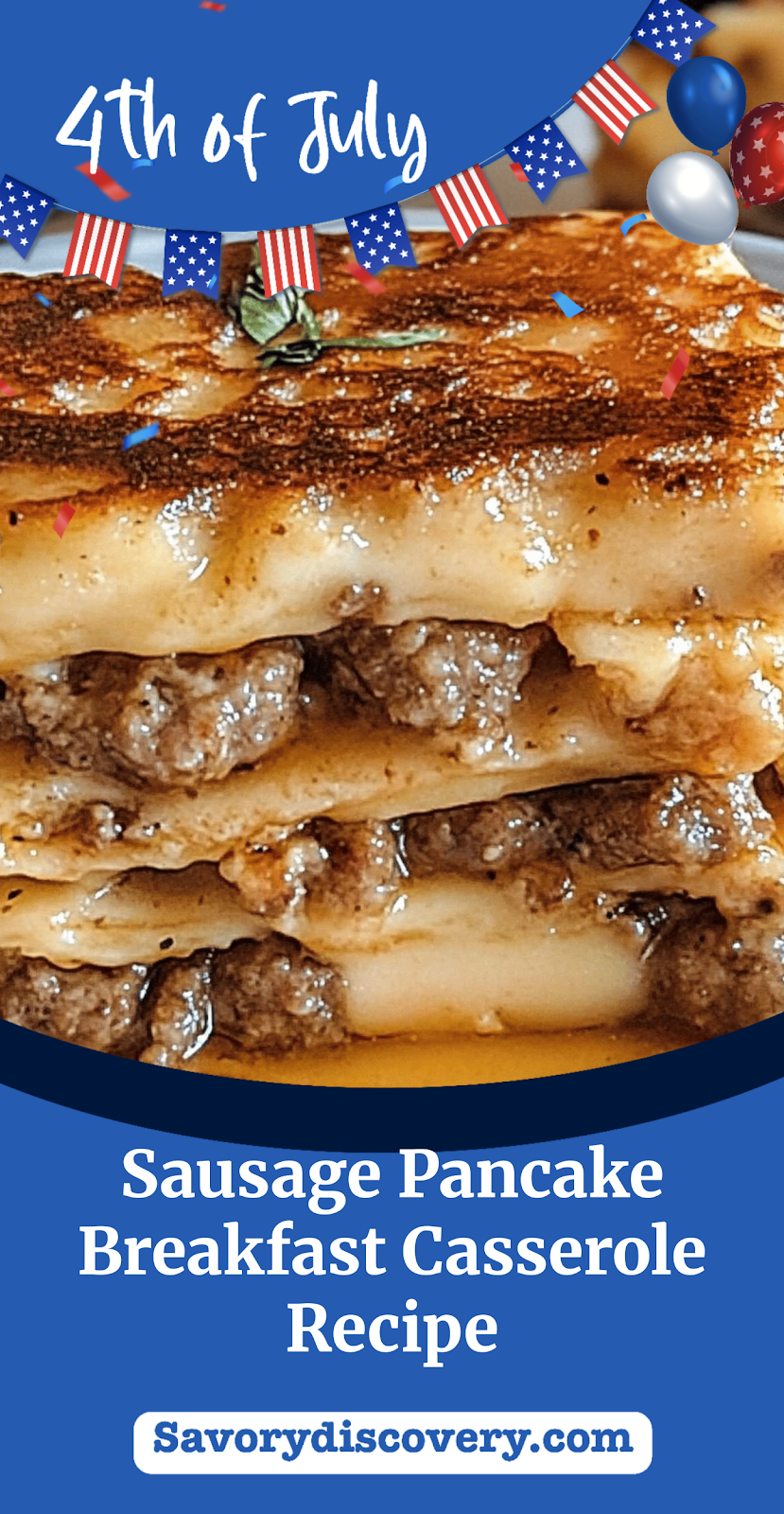 Sausage Pancake Breakfast Casserole Recipe