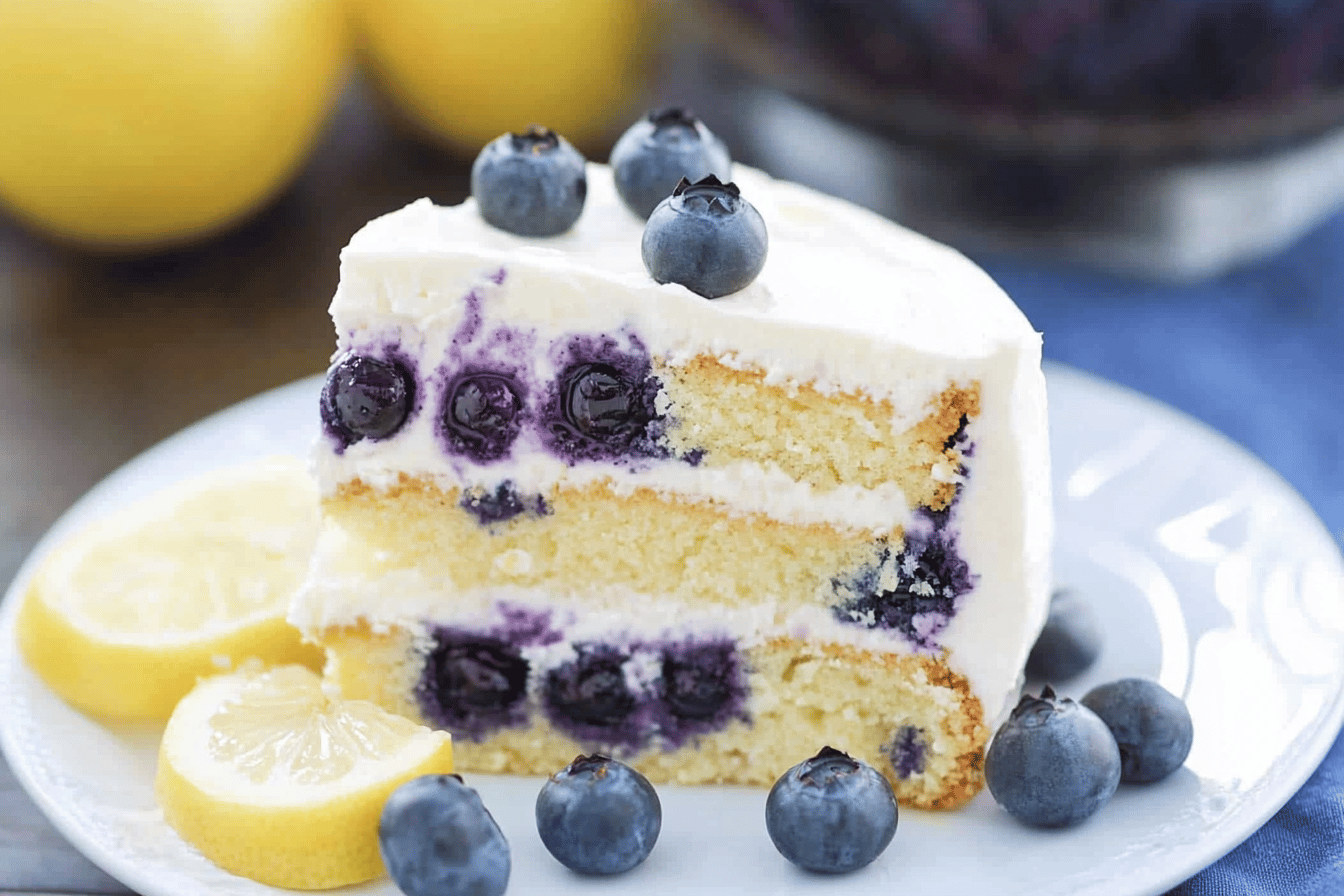 Blueberry Lemon Mascarpone Cake Recipe