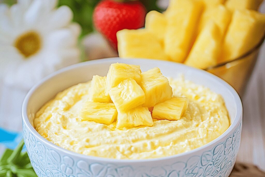 Cream Cheese Pineapple Dip with 5 Ingredients