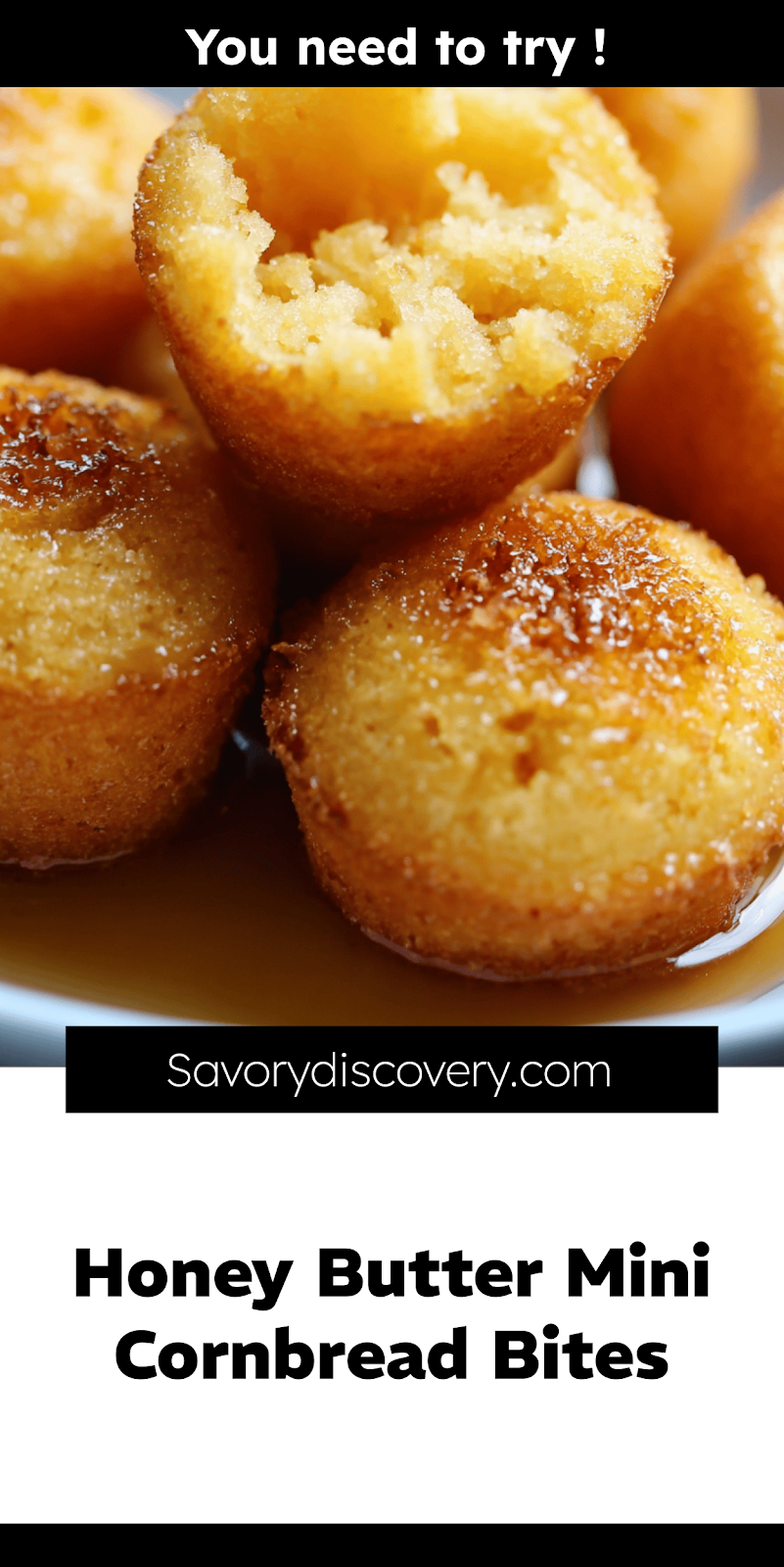 Honey Butter Mini Cornbread Bites