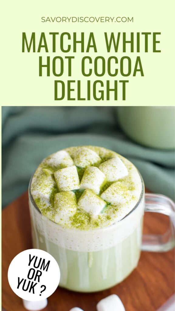 Matcha White Hot Cocoa Delight