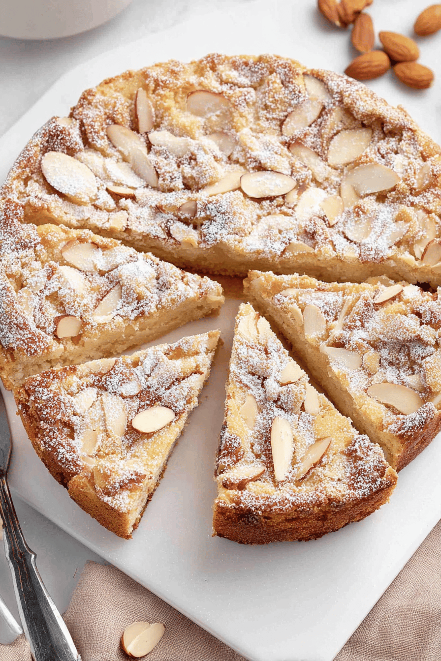 Almond Torte with Sugary Crunch Topping