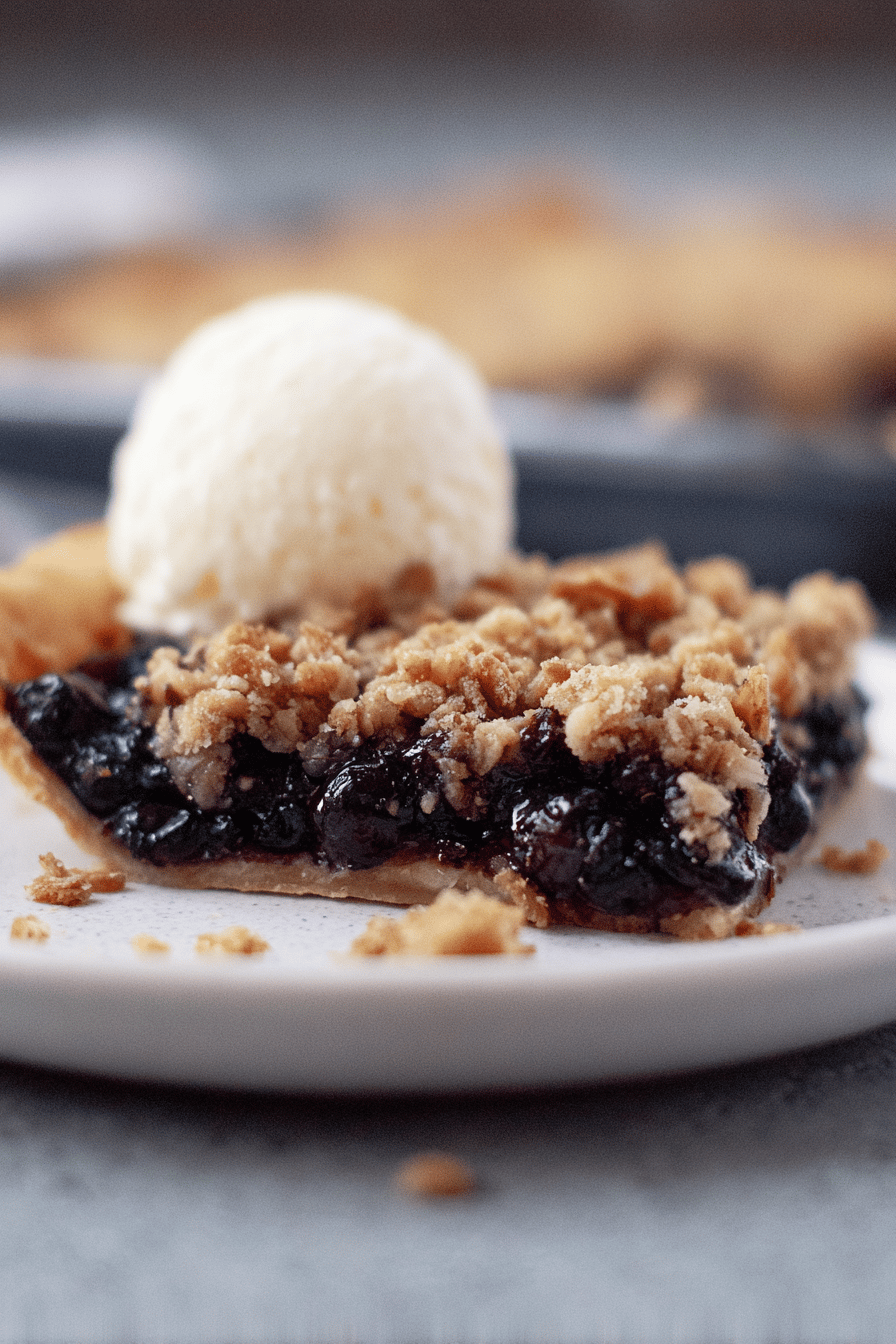 Blueberry Slab Pie with Oat Crumble Topping