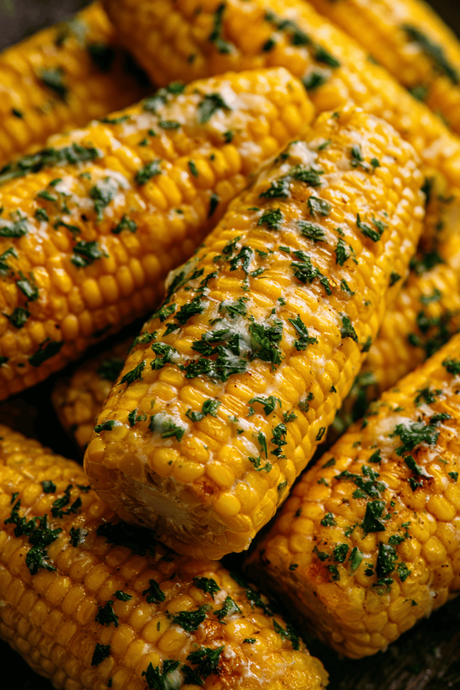 Cheesy Garlic Butter Corn on the Cob Delight