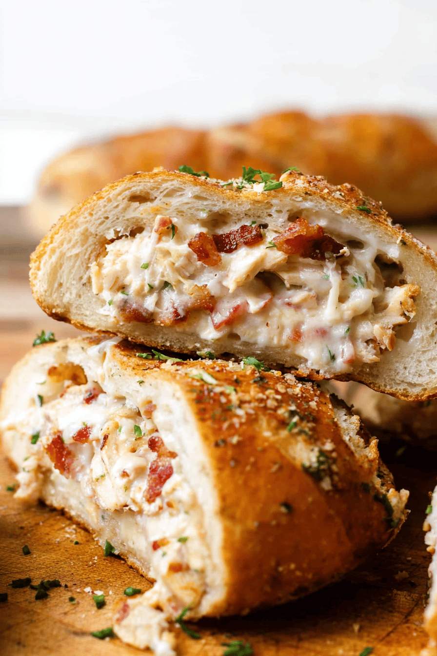 Chicken Bacon Ranch Pizza Roll