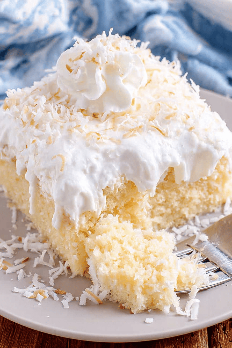 Coconut Dream Poke Cake Delight