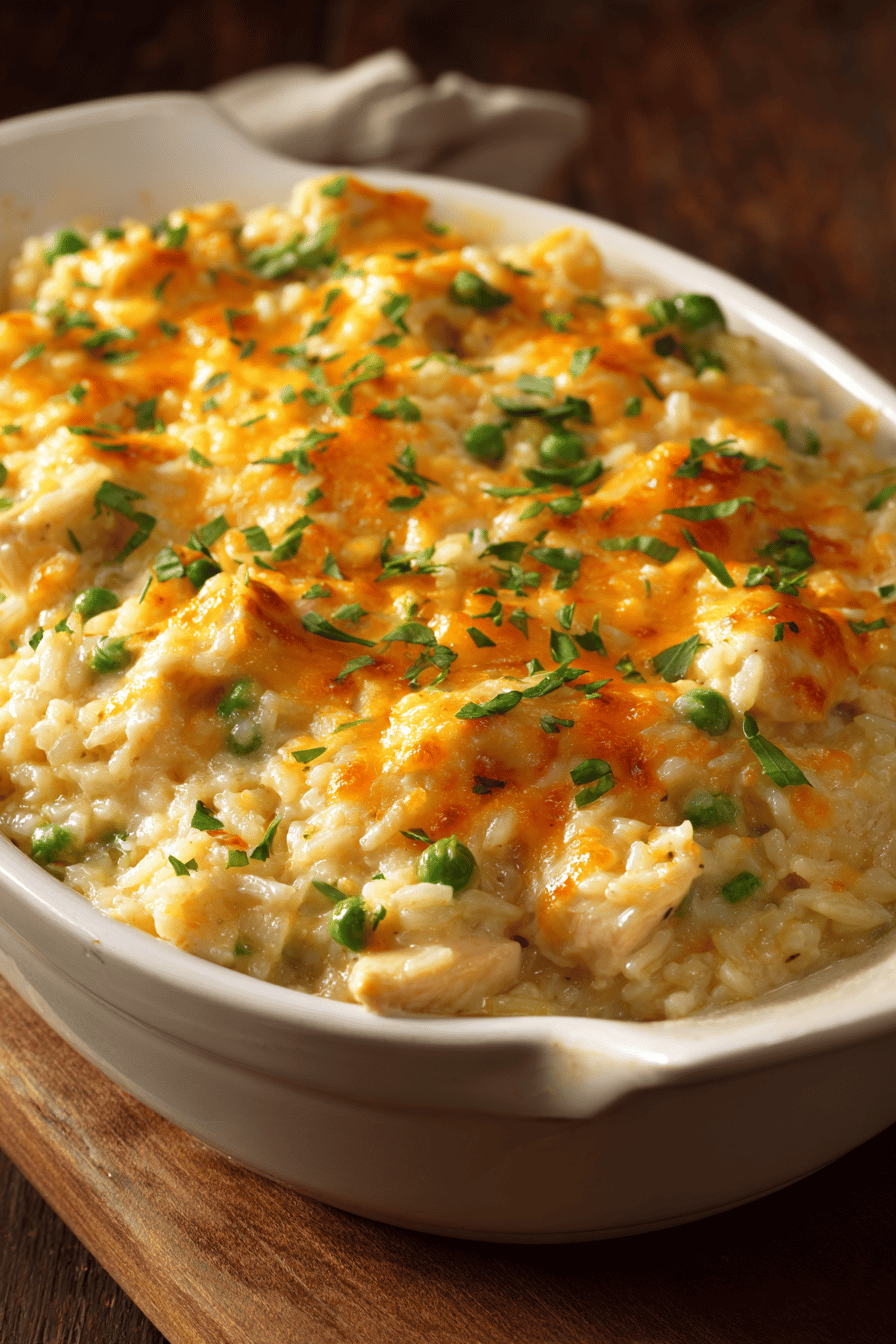 Creamy Chicken Rice Casserole Comfort Dish