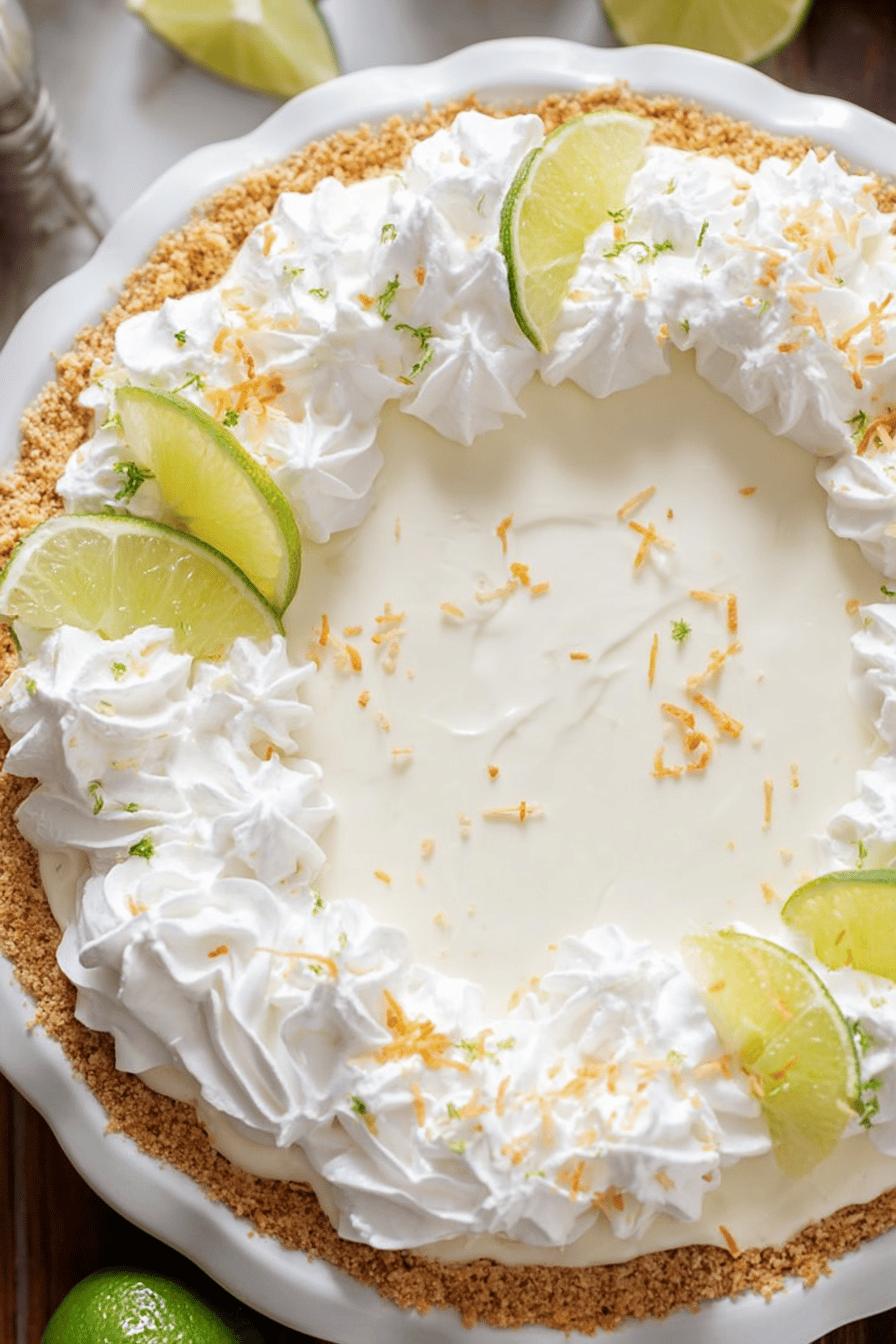 Creamy Key Lime Pie with Whipped Topping