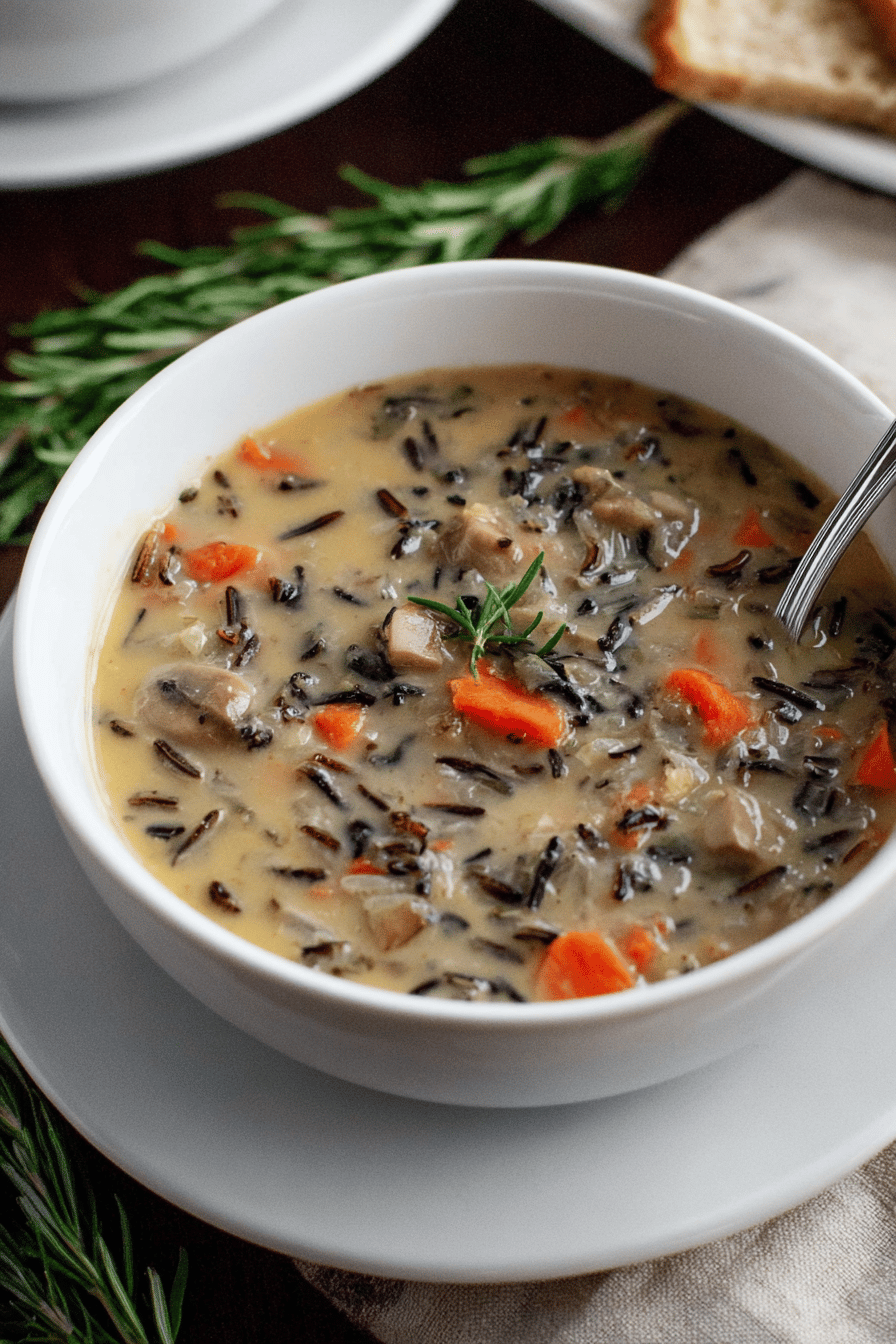 Creamy Minnesota Wild Rice Mushroom Soup
