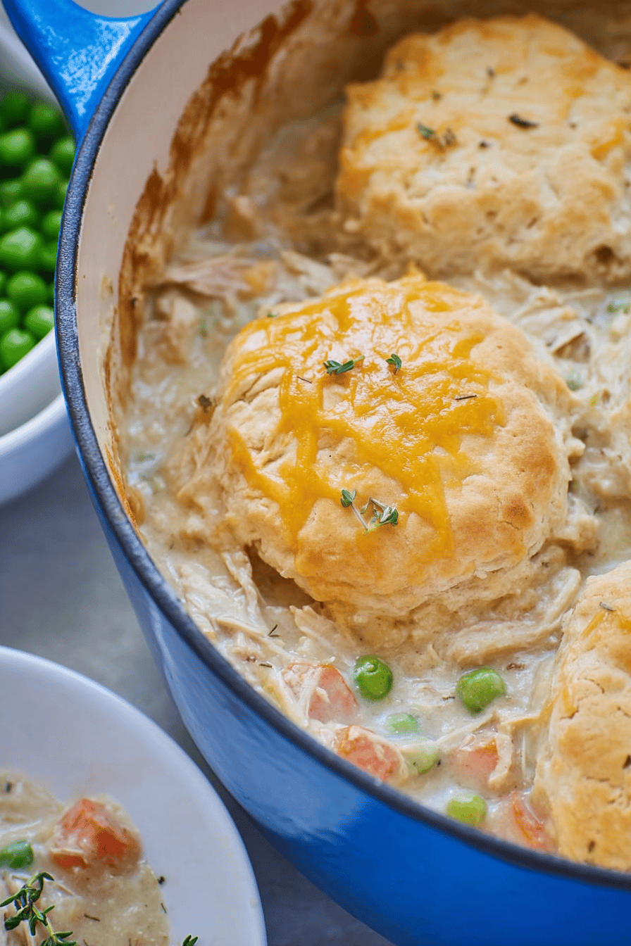 Dutch Oven Cheddar-Thyme Chicken Pot Pie