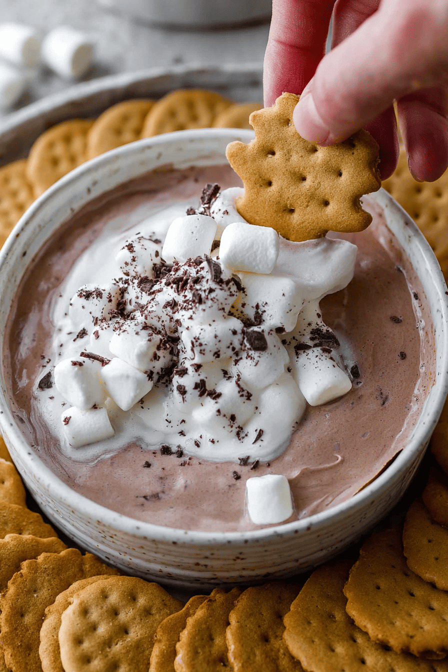 Easy 3-Ingredient Hot Cocoa Dip