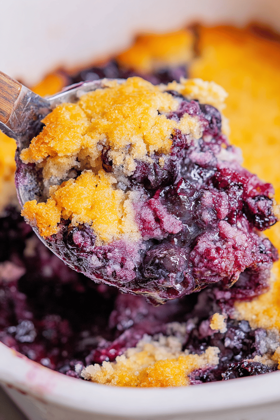 Easy 6-Ingredient Blueberry Cobbler